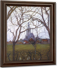 Village Church 1898 Post Impressionism By Piet Mondrian Fine Art Print