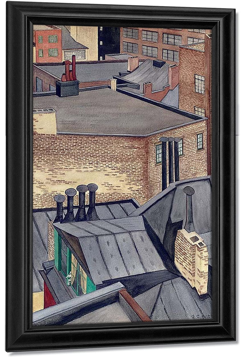 Village Roofs By George Ault Fine Art Print