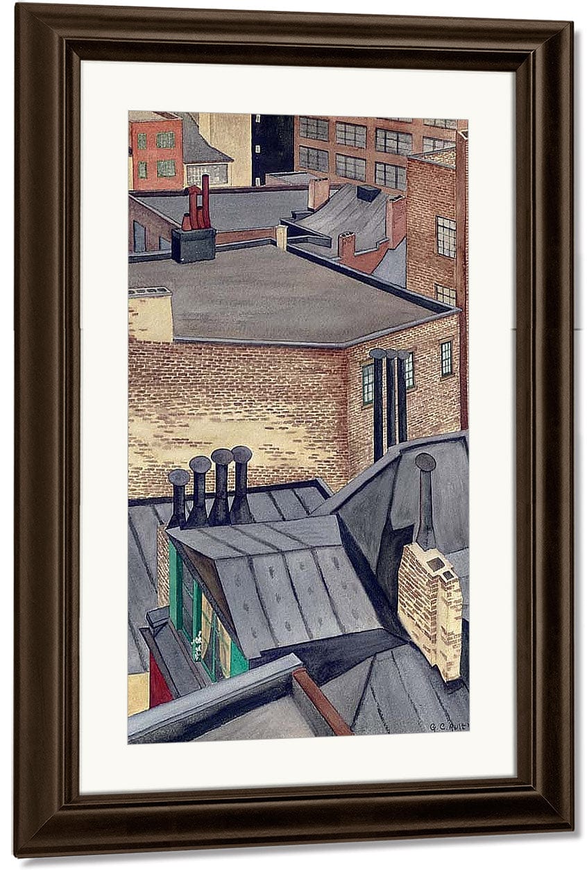 Village Roofs By George Ault Fine Art Print
