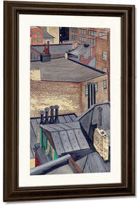 Village Roofs By George Ault Fine Art Print