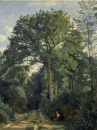 Ville D'avray Entrance To The Wood By Jean Baptiste Camille Corot Fine Art Print