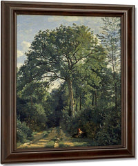 Ville D'avray Entrance To The Wood By Jean Baptiste Camille Corot Fine Art Print