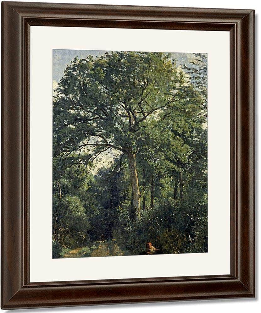 Ville D'avray Entrance To The Wood By Jean Baptiste Camille Corot Fine Art Print