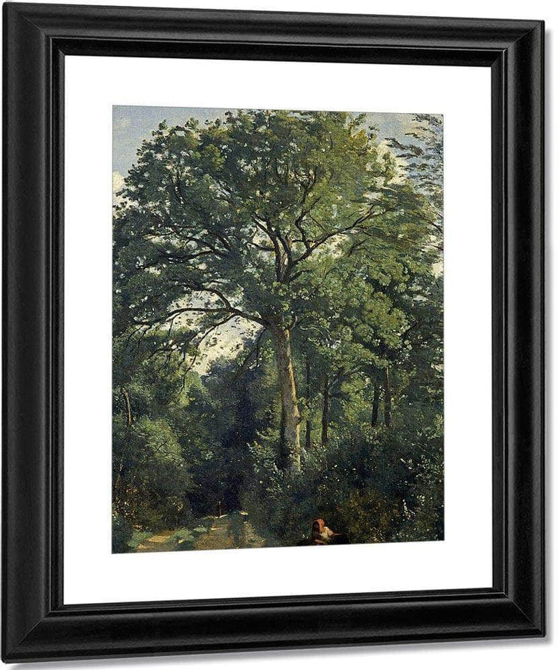 Ville D'avray Entrance To The Wood By Jean Baptiste Camille Corot Fine Art Print