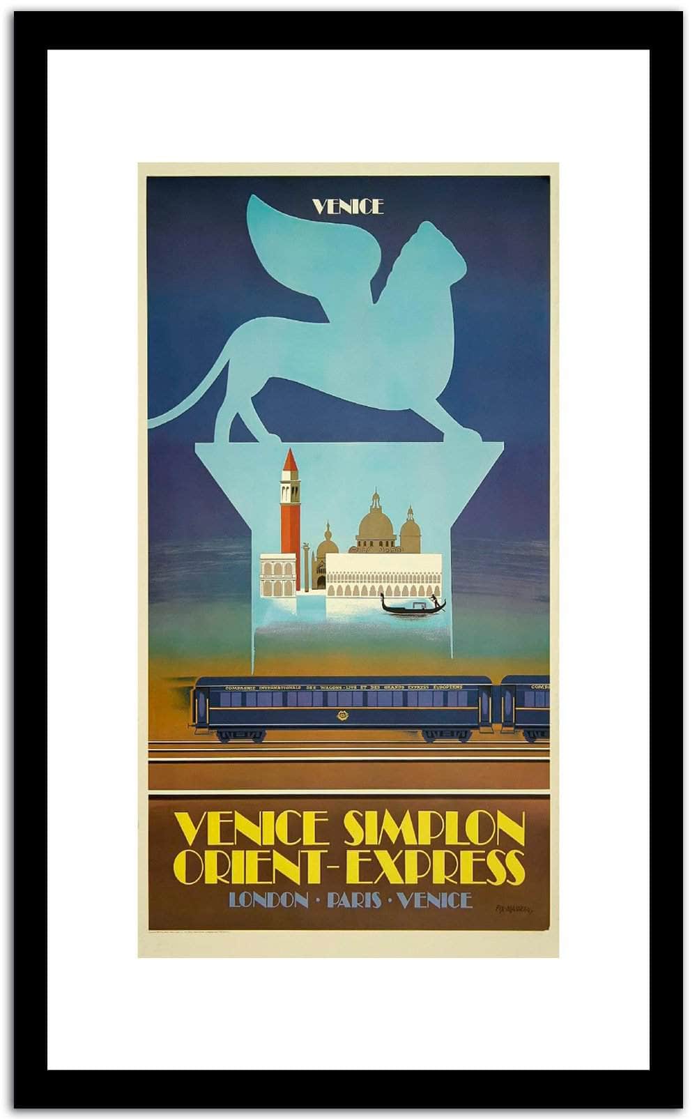 Vince Symplon Orient  Express  Vintage Poster Fine Art Print