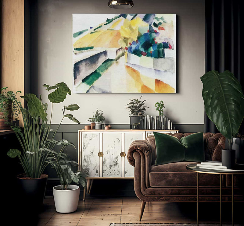 Vineyard On Lake Morat By August Macke Fine Art Print