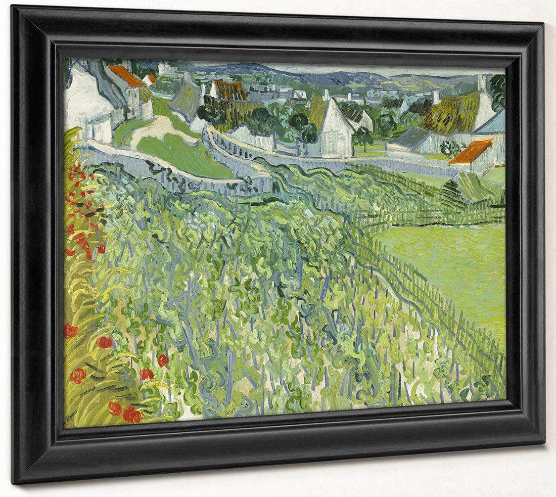 Vineyards At Auvers 3 By Vincent Van Gogh Fine Art Print