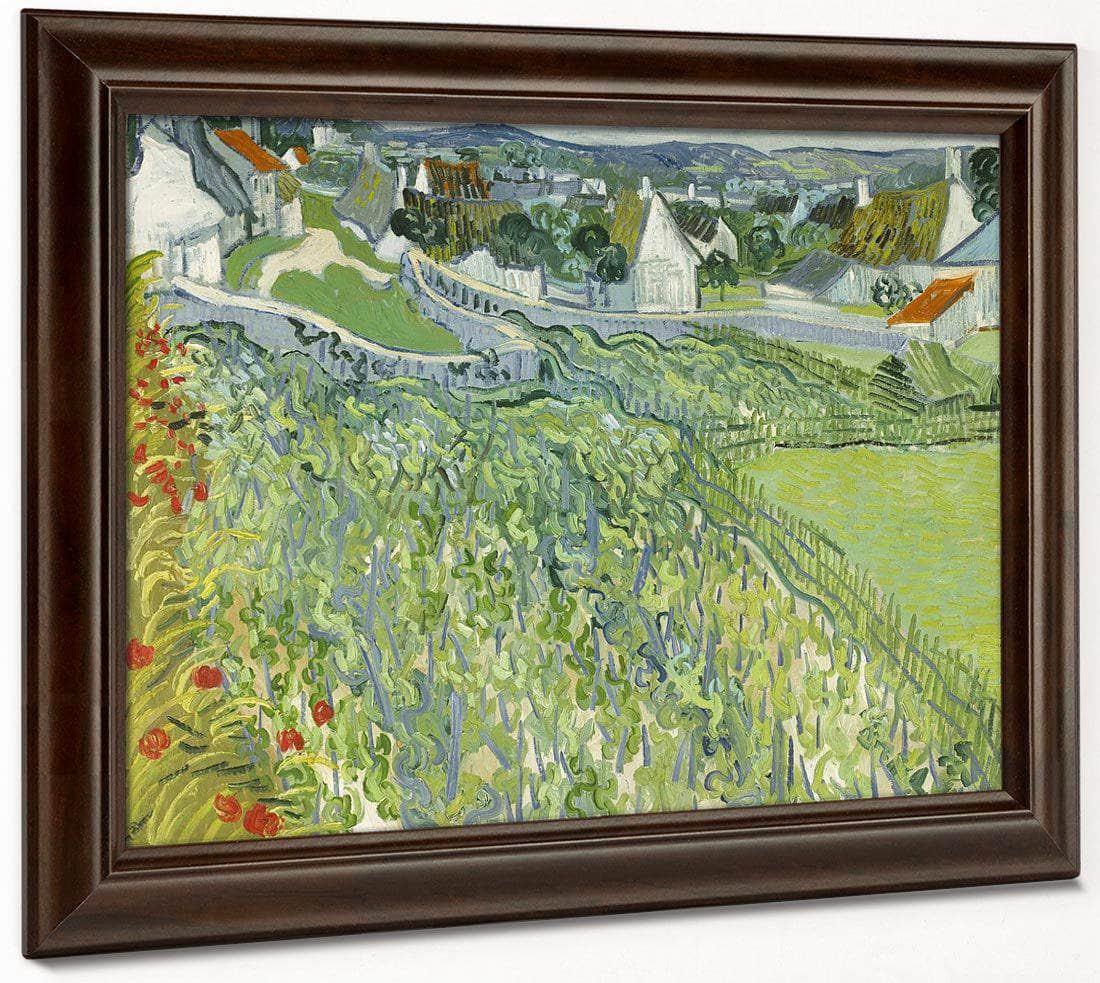 Vineyards At Auvers 3 By Vincent Van Gogh Fine Art Print