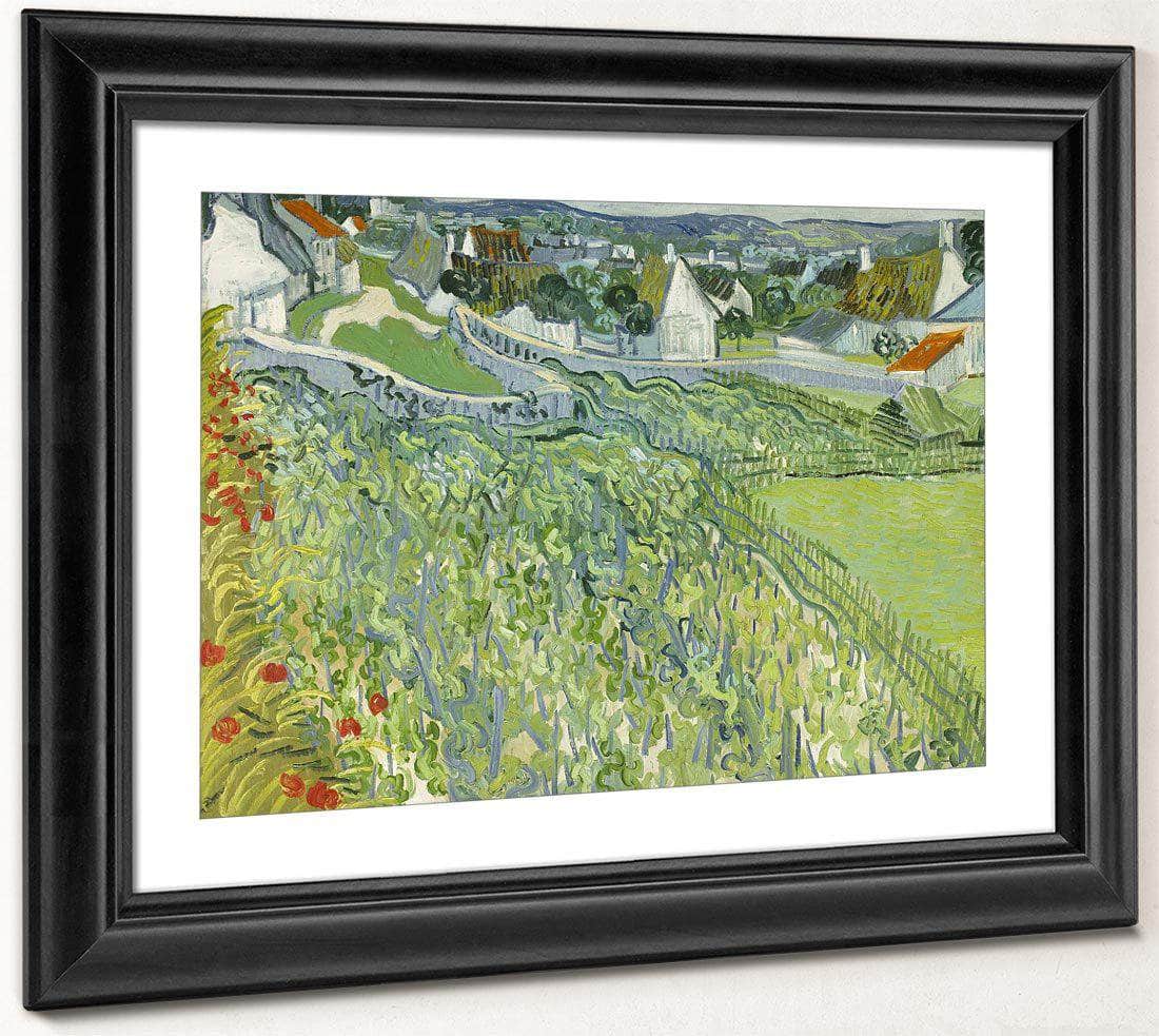 Vineyards At Auvers 3 By Vincent Van Gogh Fine Art Print