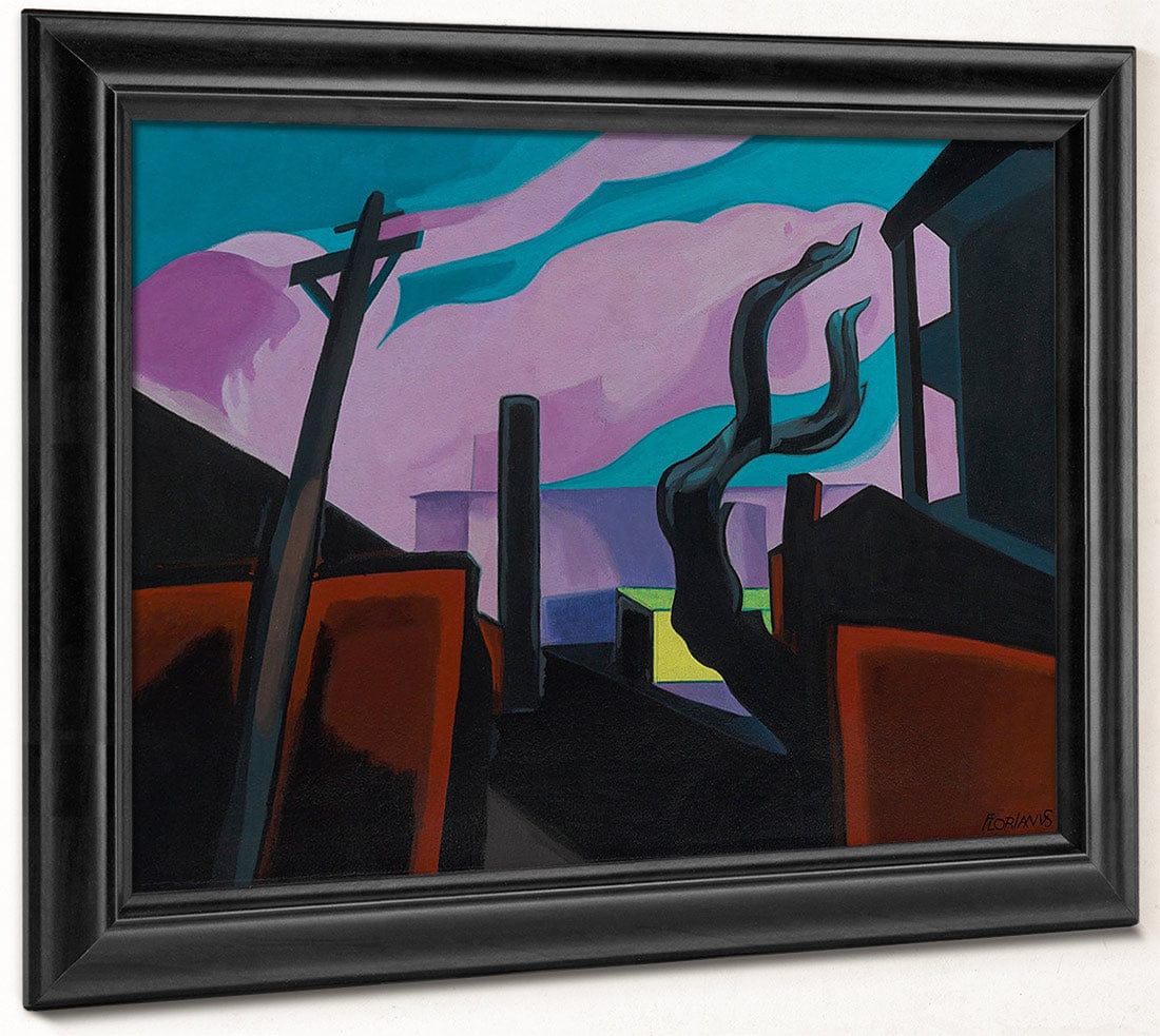 Violet Tones By Oscar Bluemner Fine Art Print