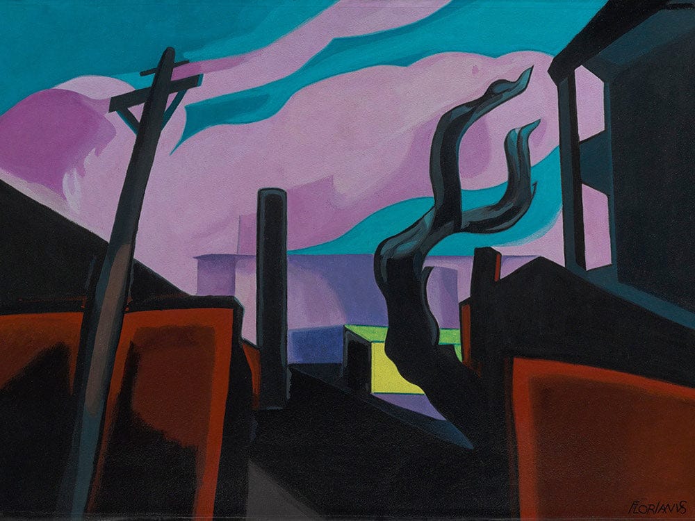 Violet Tones By Oscar Bluemner Fine Art Print