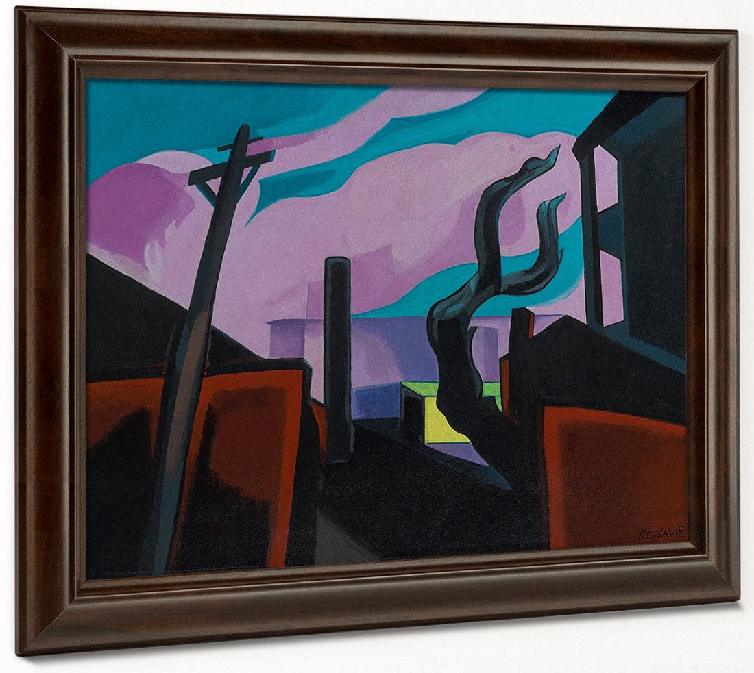 Violet Tones By Oscar Bluemner Fine Art Print