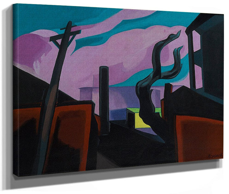 Violet Tones By Oscar Bluemner Fine Art Print