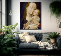 Virgin And Child 1454 By Rogier Van Der Weyden Fine Art Print