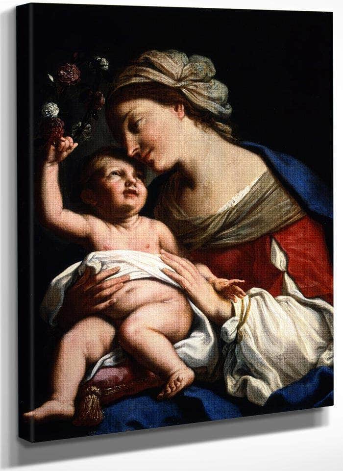 Virgin And Child 1663 By Elisabetta Sirani Fine Art Print