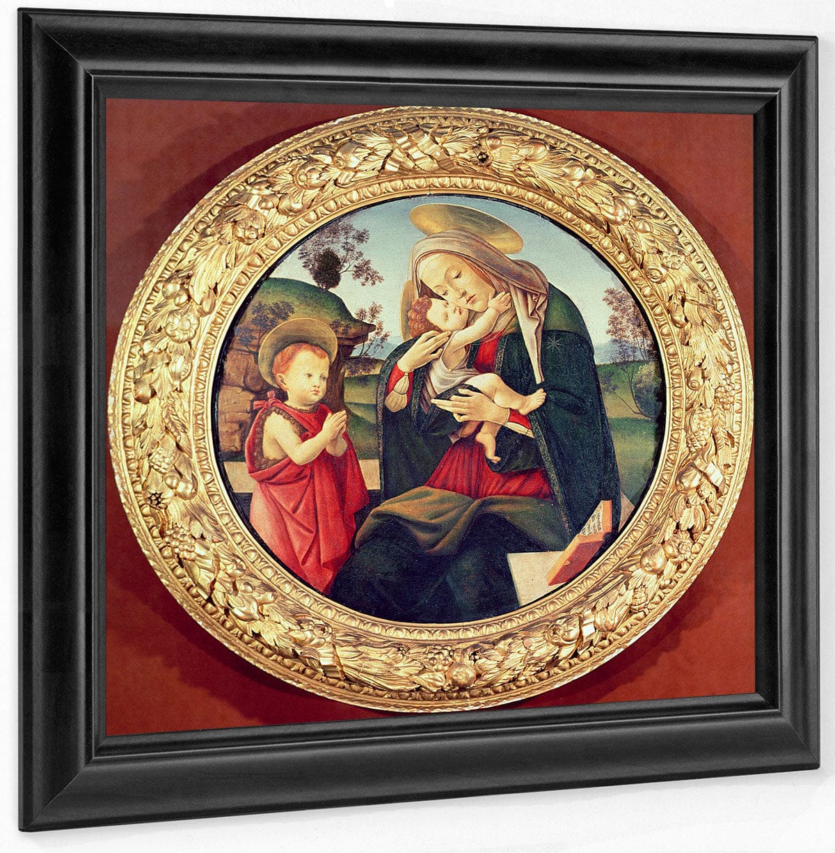 Virgin And Child With John The Baptist By Sandro Botticelli Fine Art Print