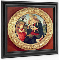 Virgin And Child With John The Baptist By Sandro Botticelli Fine Art Print