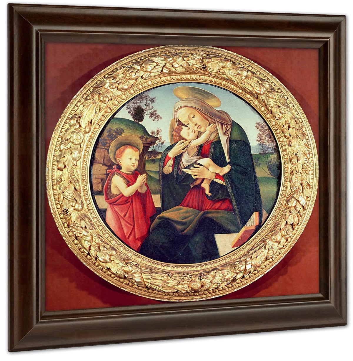 Virgin And Child With John The Baptist By Sandro Botticelli Fine Art Print
