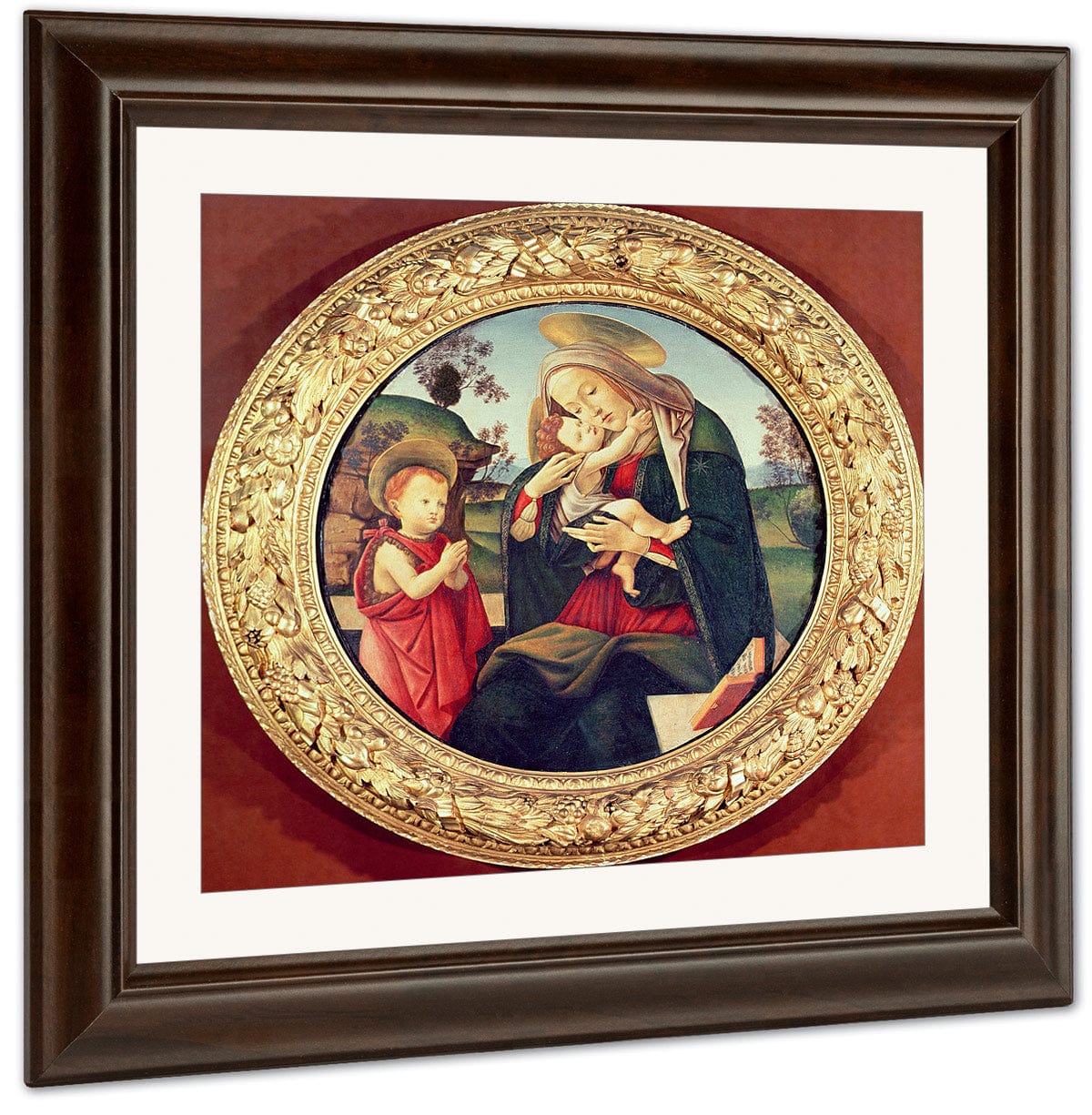 Virgin And Child With John The Baptist By Sandro Botticelli Fine Art Print