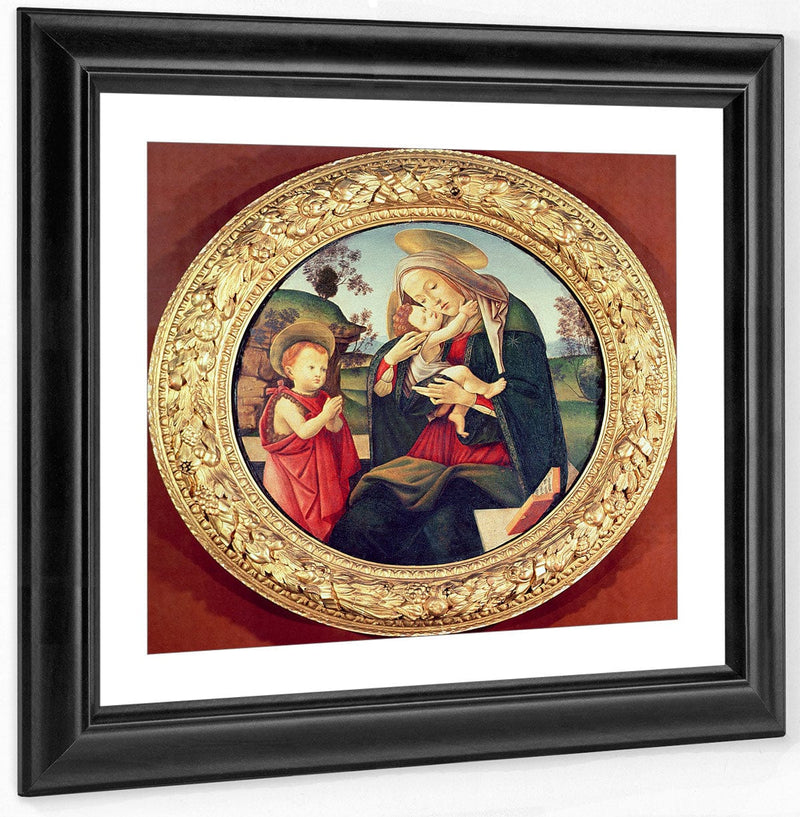Virgin And Child With John The Baptist By Sandro Botticelli Fine Art Print
