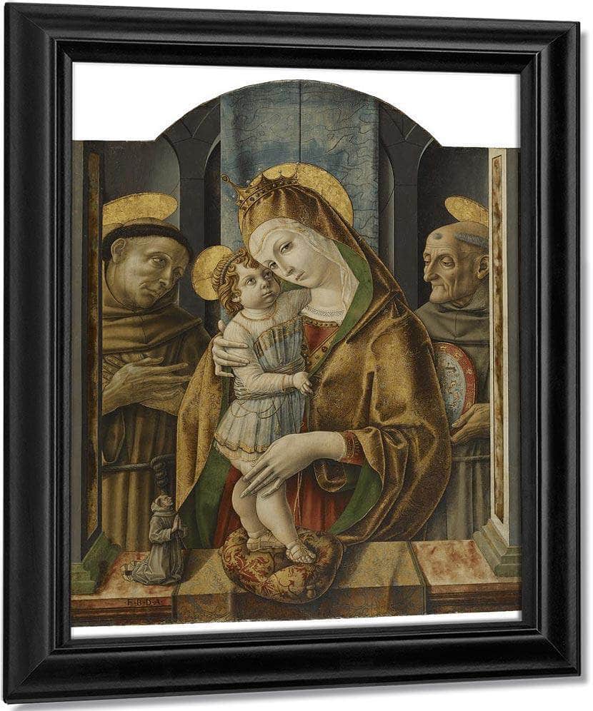 Virgin And Child With Saints And Donor 1490 By Carlo Crivelli Fine Art Print