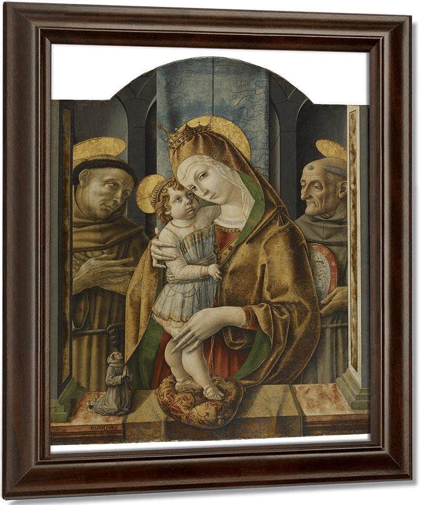 Virgin And Child With Saints And Donor 1490 By Carlo Crivelli Fine Art Print