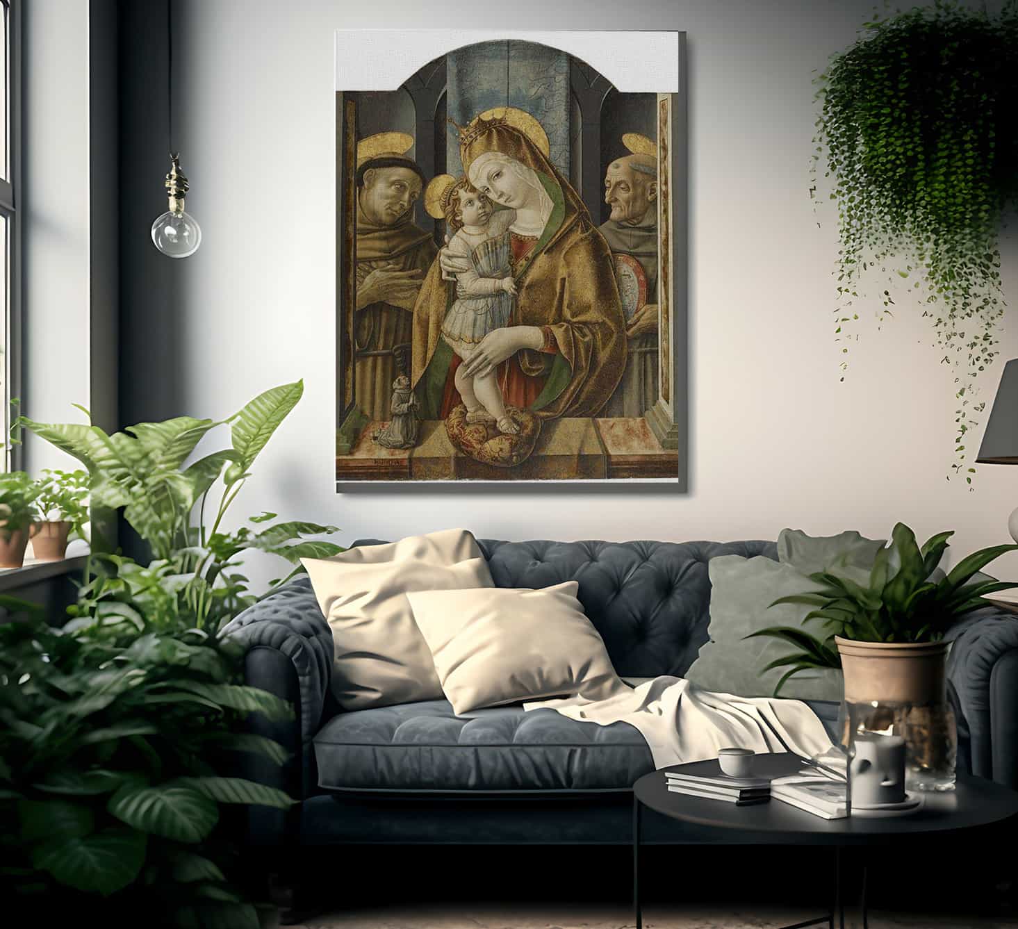 Virgin And Child With Saints And Donor 1490 By Carlo Crivelli Fine Art Print