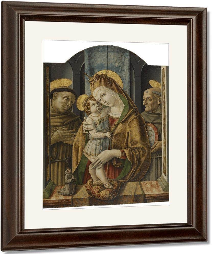 Virgin And Child With Saints And Donor 1490 By Carlo Crivelli Fine Art Print