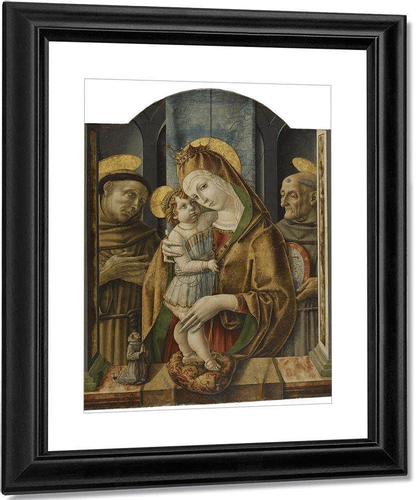 Virgin And Child With Saints And Donor 1490 By Carlo Crivelli Fine Art Print