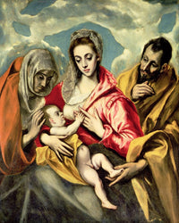 Virgin And Child With Ss. Anne And Joseph 1587 96 By El Greco Fine Art Print