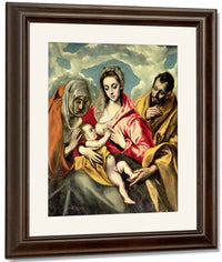 Virgin And Child With Ss. Anne And Joseph 1587 96 By El Greco Fine Art Print