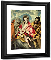 Virgin And Child With Ss. Anne And Joseph 1587 96 By El Greco Fine Art Print
