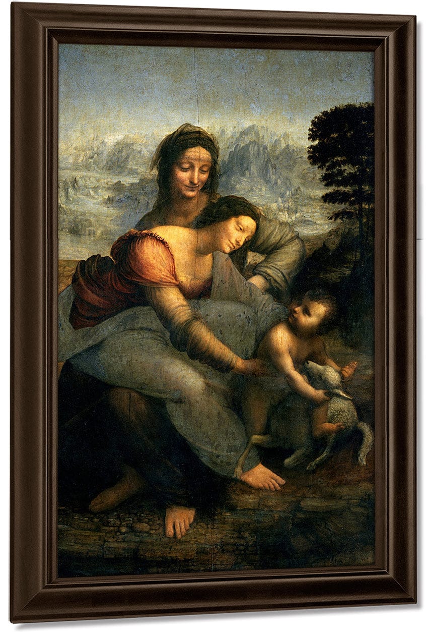Virgin And Child With St. Anne By Leonardo Da Vinci Fine Art Print