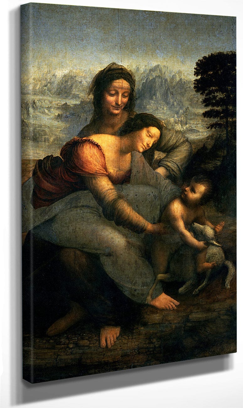 Virgin And Child With St. Anne By Leonardo Da Vinci Fine Art Print