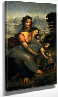 Virgin And Child With St. Anne By Leonardo Da Vinci Fine Art Print