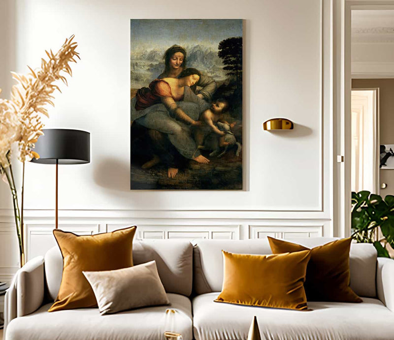 Virgin And Child With St. Anne By Leonardo Da Vinci Fine Art Print