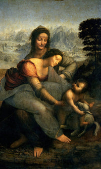Virgin And Child With St. Anne By Leonardo Da Vinci Fine Art Print