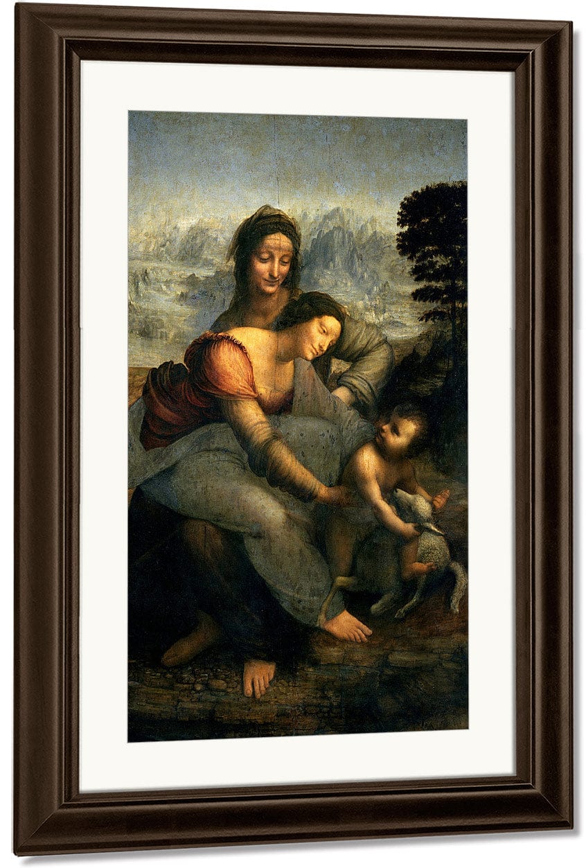 Virgin And Child With St. Anne By Leonardo Da Vinci Fine Art Print