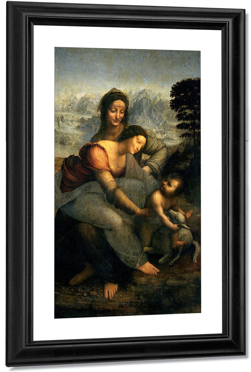 Virgin And Child With St. Anne By Leonardo Da Vinci Fine Art Print