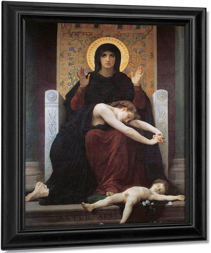 Virgin Comforter 1875 By William Adolphe Bouguereau Fine Art Print