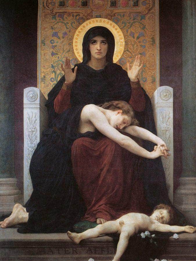Virgin Comforter 1875 By William Adolphe Bouguereau Fine Art Print