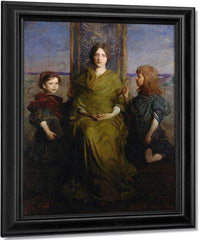 Virgin Enthroned By Abbott Handerson Thayer Fine Art Print