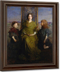 Virgin Enthroned By Abbott Handerson Thayer Fine Art Print