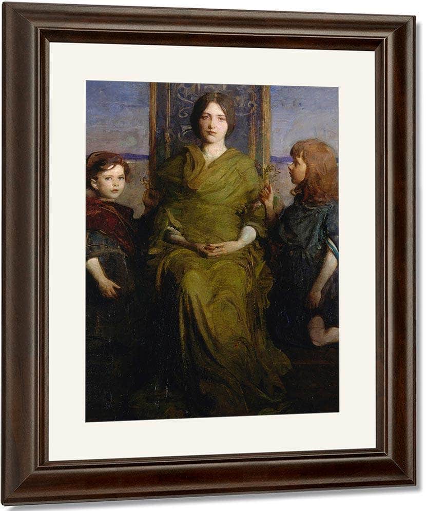 Virgin Enthroned By Abbott Handerson Thayer Fine Art Print