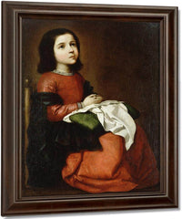 Virgin Mary As A Child By Francisco De Zurbaran Fine Art Print