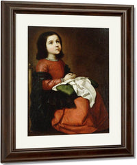 Virgin Mary As A Child By Francisco De Zurbaran Fine Art Print