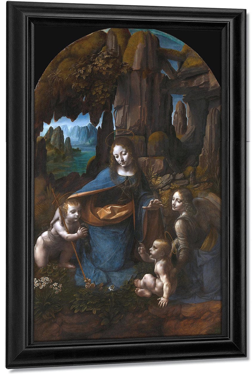 Virgin Of The Rocks By Leonardo Da Vinci Fine Art Print