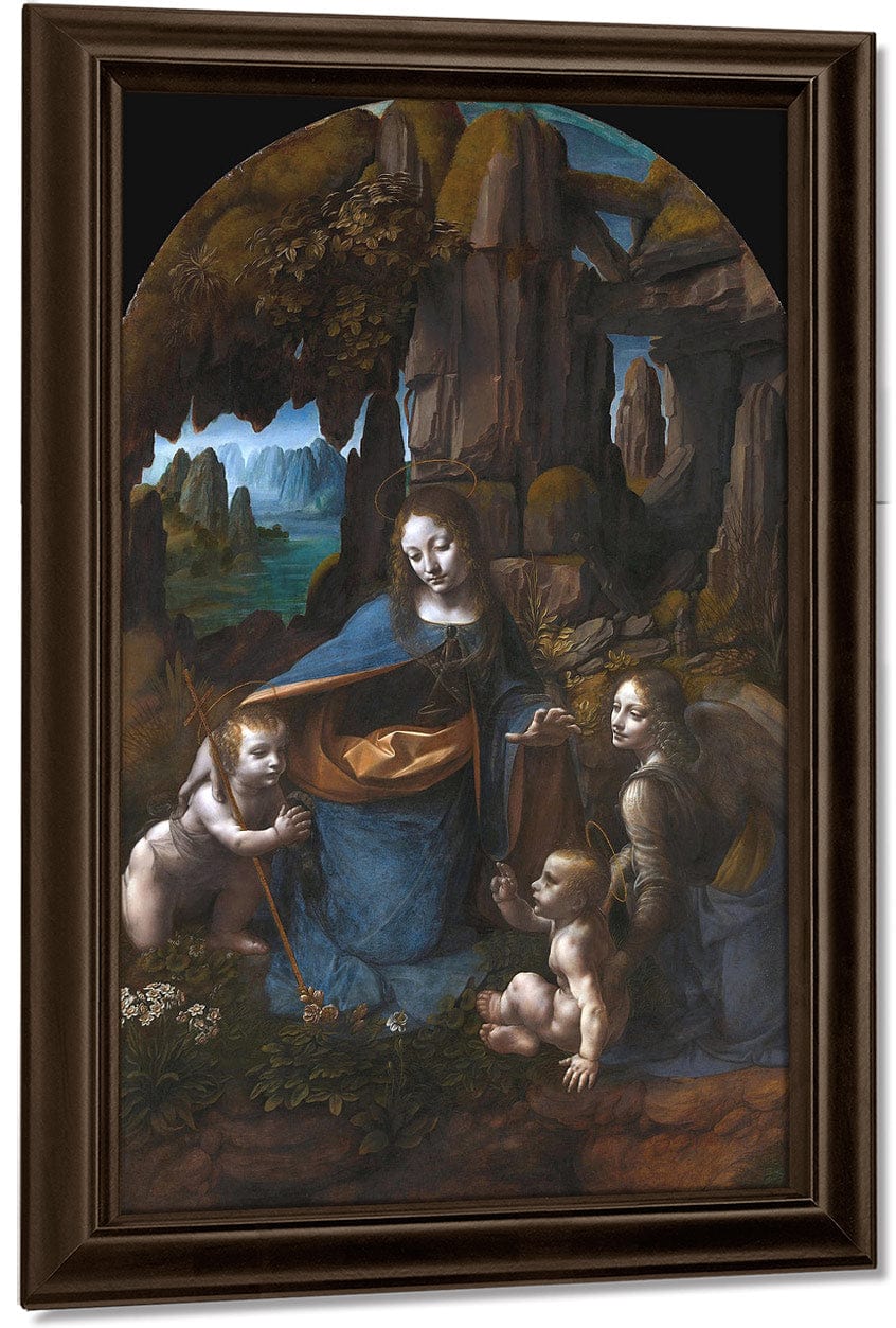 Virgin Of The Rocks By Leonardo Da Vinci Fine Art Print