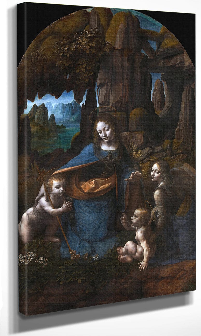 Virgin Of The Rocks By Leonardo Da Vinci Fine Art Print