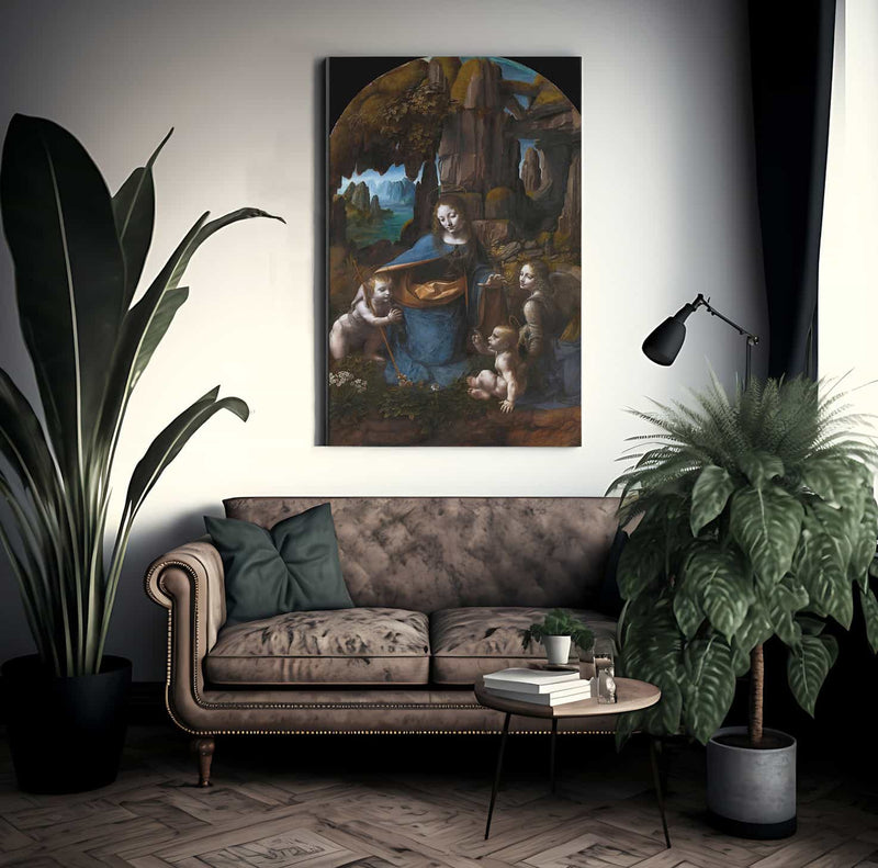 Virgin Of The Rocks By Leonardo Da Vinci Fine Art Print